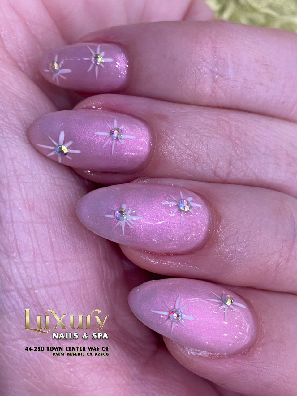 winter nails at Luxury Nails & Spa - Palm Desert